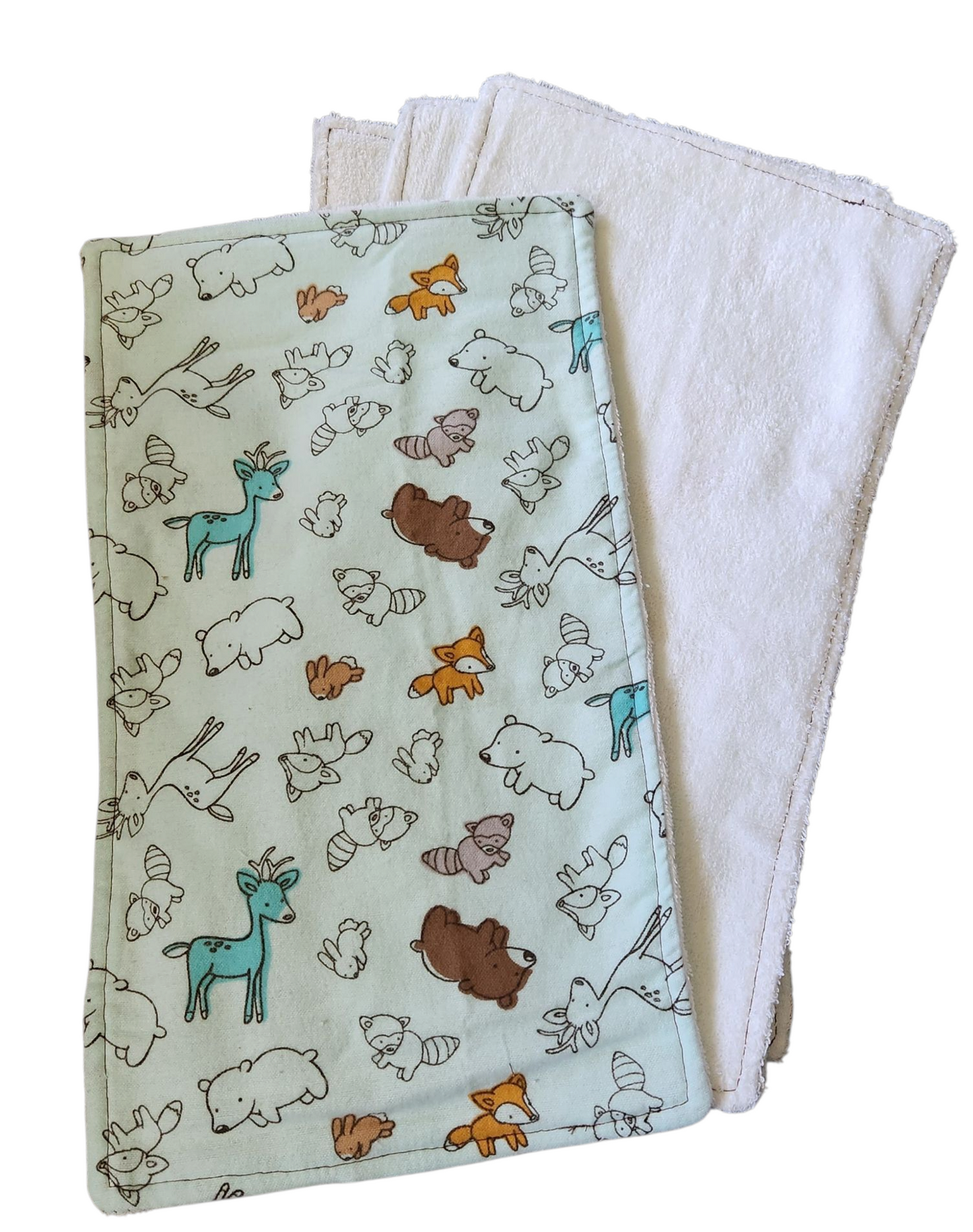 Soft Baby Burp Cloth, 4-Pack - Assorted Prints
