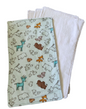 Soft Baby Burp Cloth, 4-Pack - Assorted Prints