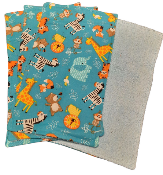 Soft Baby Burp Cloth, 4-Pack - Assorted Prints