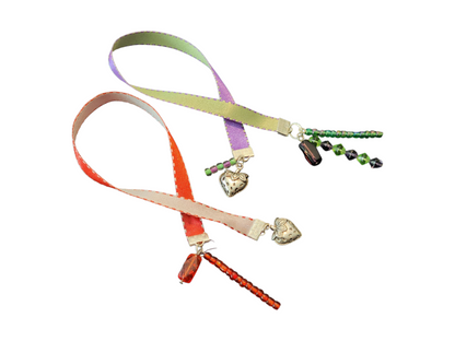 Handmade Bookmark with Charms, Assorted Colors & Designs