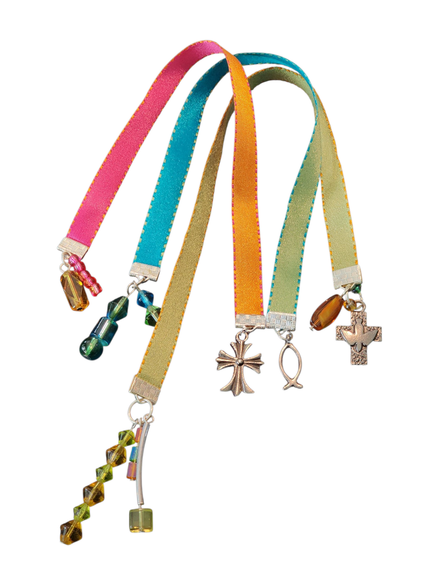 Handmade Bookmark Set with Charms