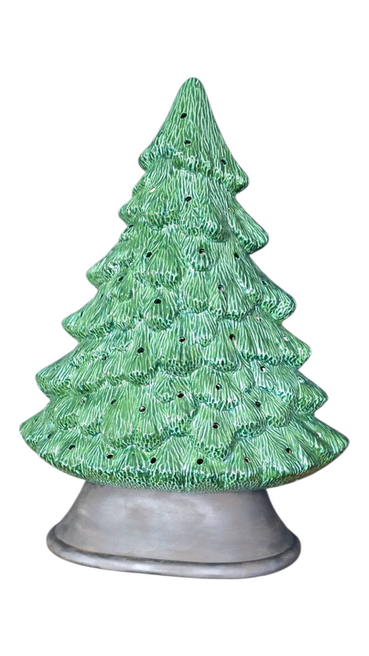 Large Ceramic Tree, Seirra Spruce Mantle