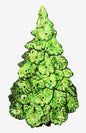 Handmade Ceramic Christmas Tree, Traditional Holiday Design