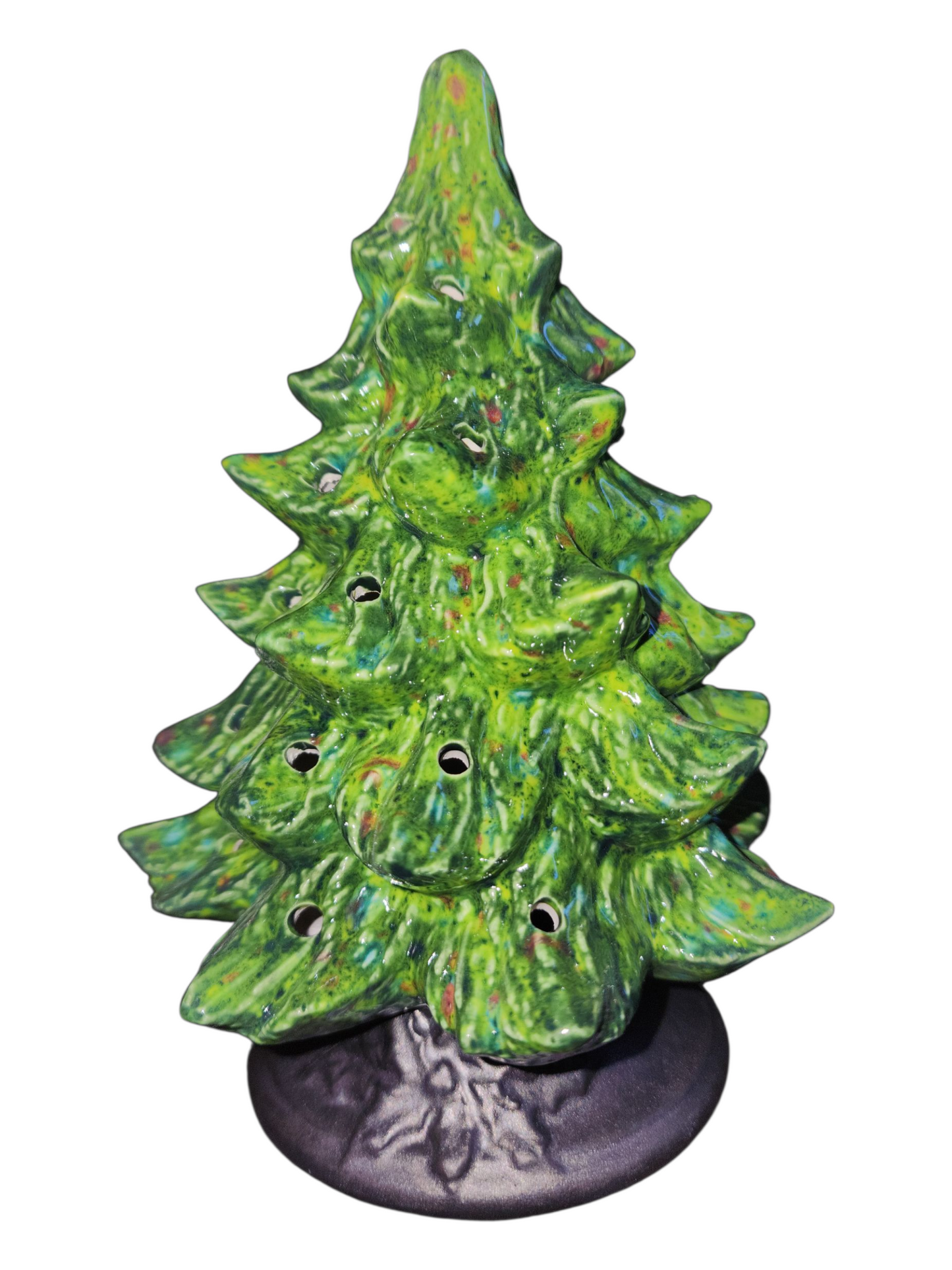 Small Ceramic Tree, Nowell Tree with Holly Base