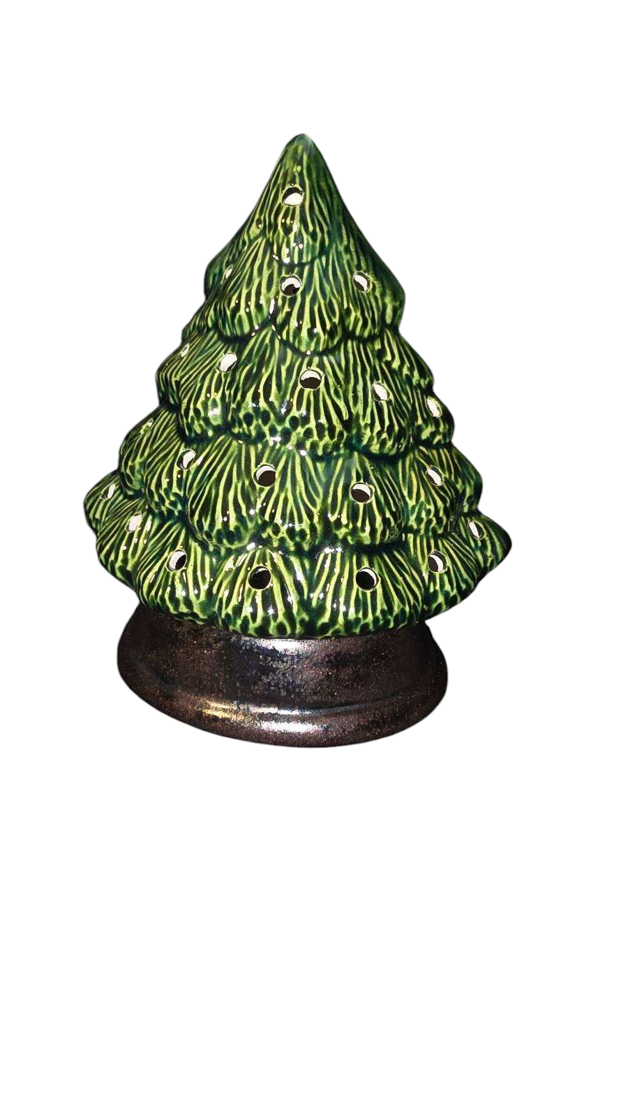 Handmade Ceramic Christmas Tree, Traditional Holiday Design