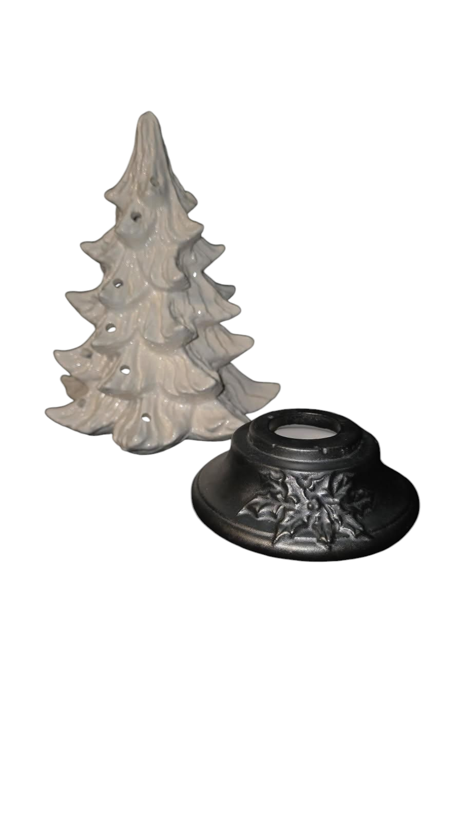 Small Handmade Ceramic Christmas Tree, Nowell, Funky Pop Color Design