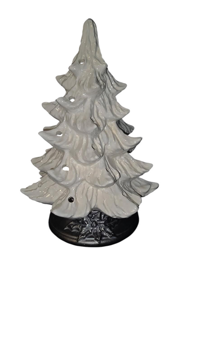 Small Handmade Ceramic Christmas Tree, Nowell, Funky Pop Color Design