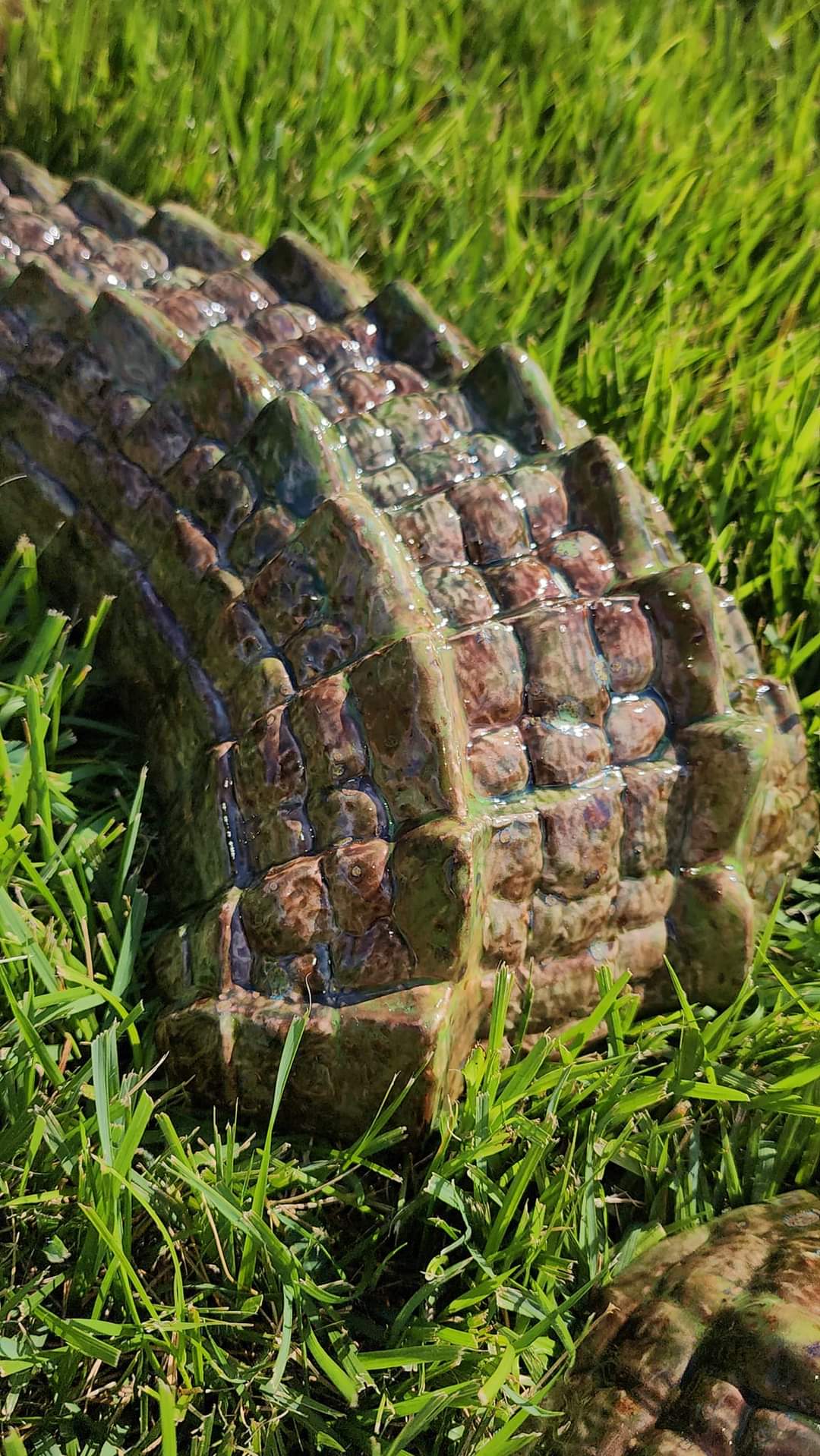 Ceramic Alligator - 3 piece Garden & Patio Décor