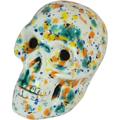 Handmade Ceramic Skull, Small - Assorted Colors