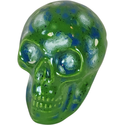 Handmade Ceramic Skull, Mini - Assorted Colors