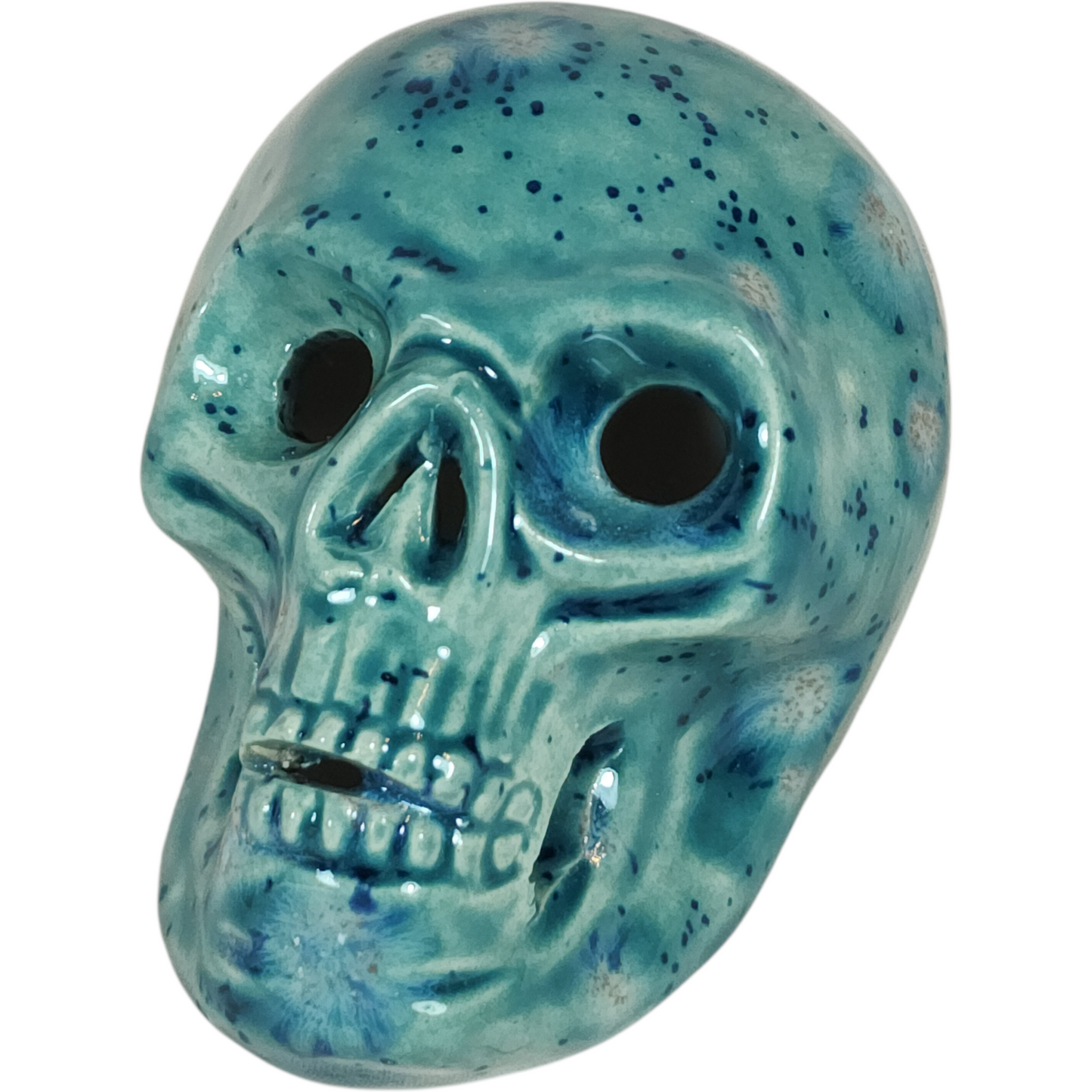 Handmade Ceramic Skull, Mini - Assorted Colors