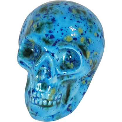 Handmade Ceramic Skull, Mini - Assorted Colors