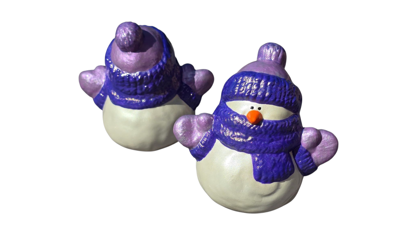 Handmade Ceramic Snowmen – Assorted Sizes & Colors