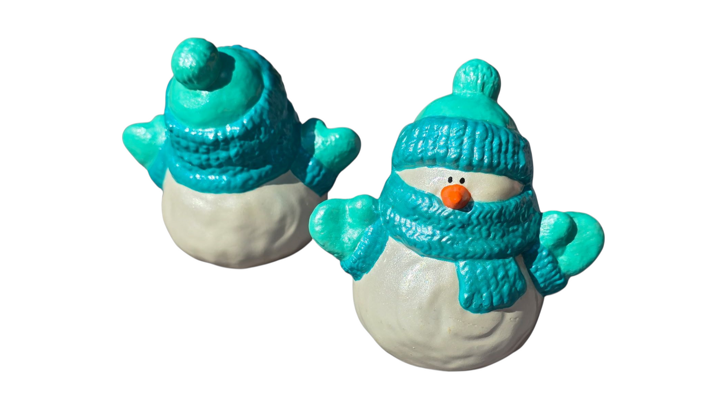 Handmade Ceramic Snowmen – Assorted Sizes & Colors