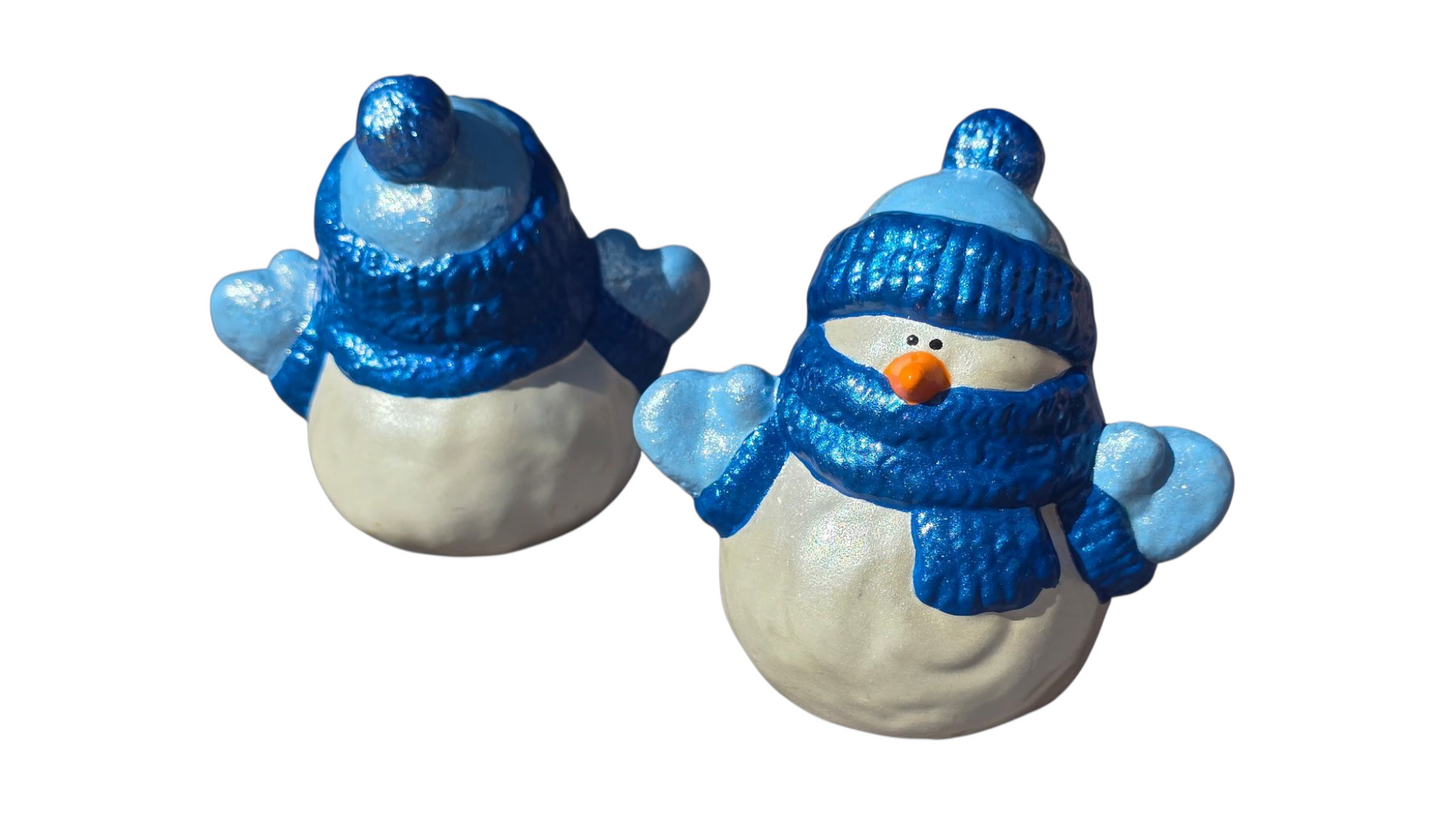 Handmade Ceramic Snowmen – Assorted Sizes & Colors