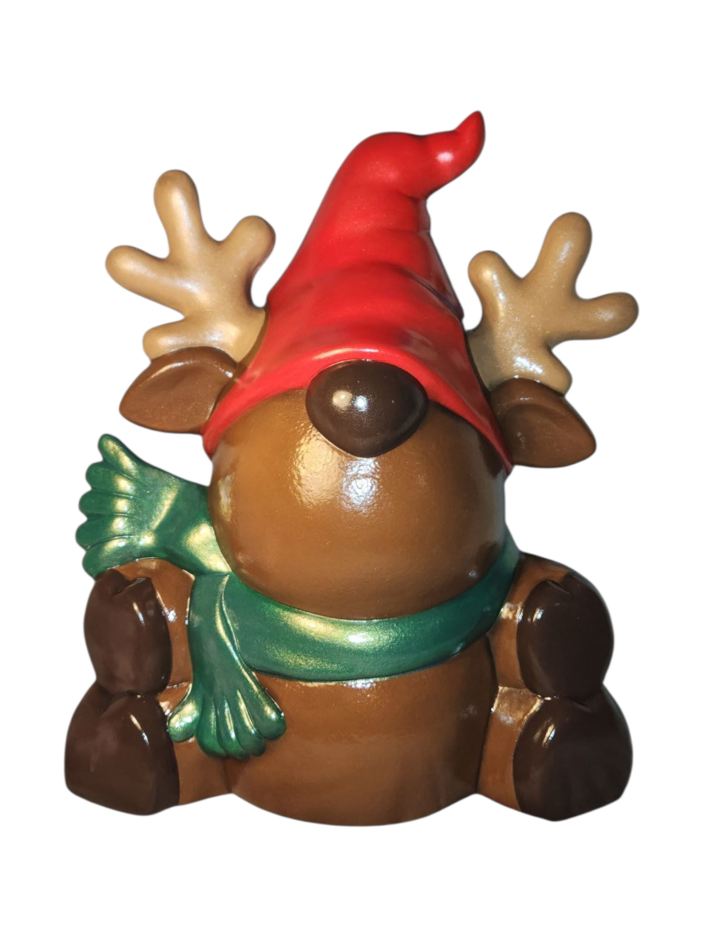 Handmade Ceramic Reindeer Gnome