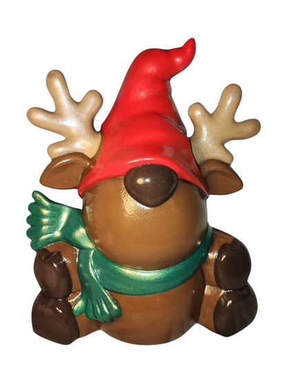 Handmade Ceramic Reindeer Gnome