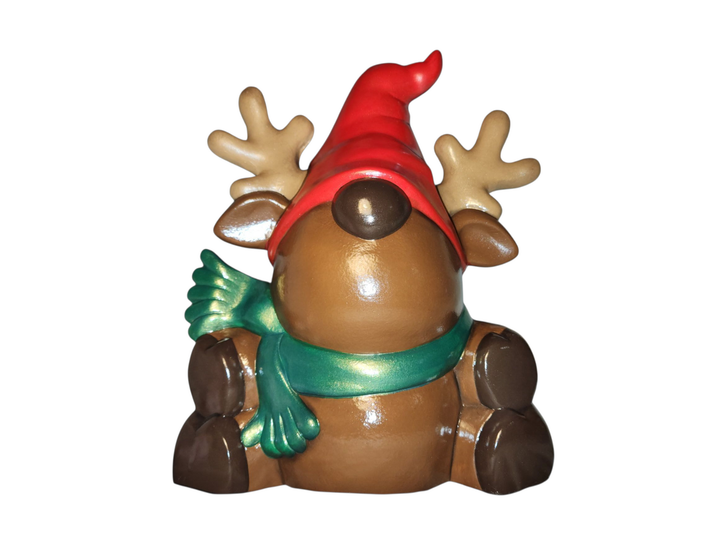 Handmade Ceramic Reindeer Gnome