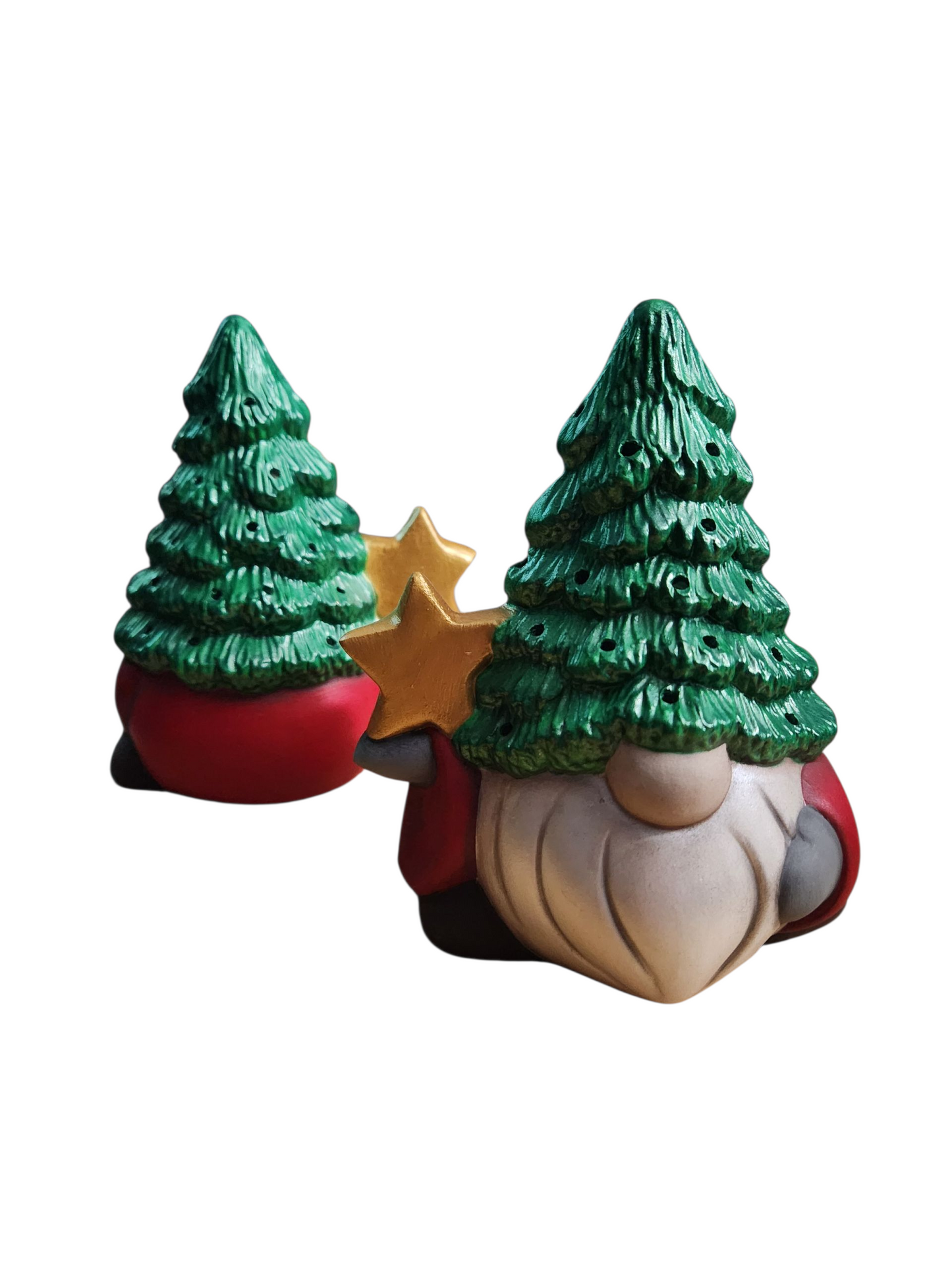 Gnome, w/Tree Hat & Star; Lighted