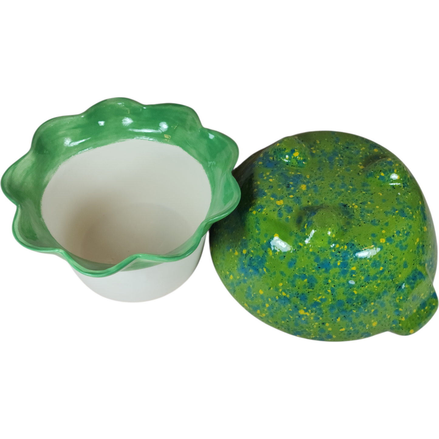 Large Ceramic Violet Pot - Assorted Colors