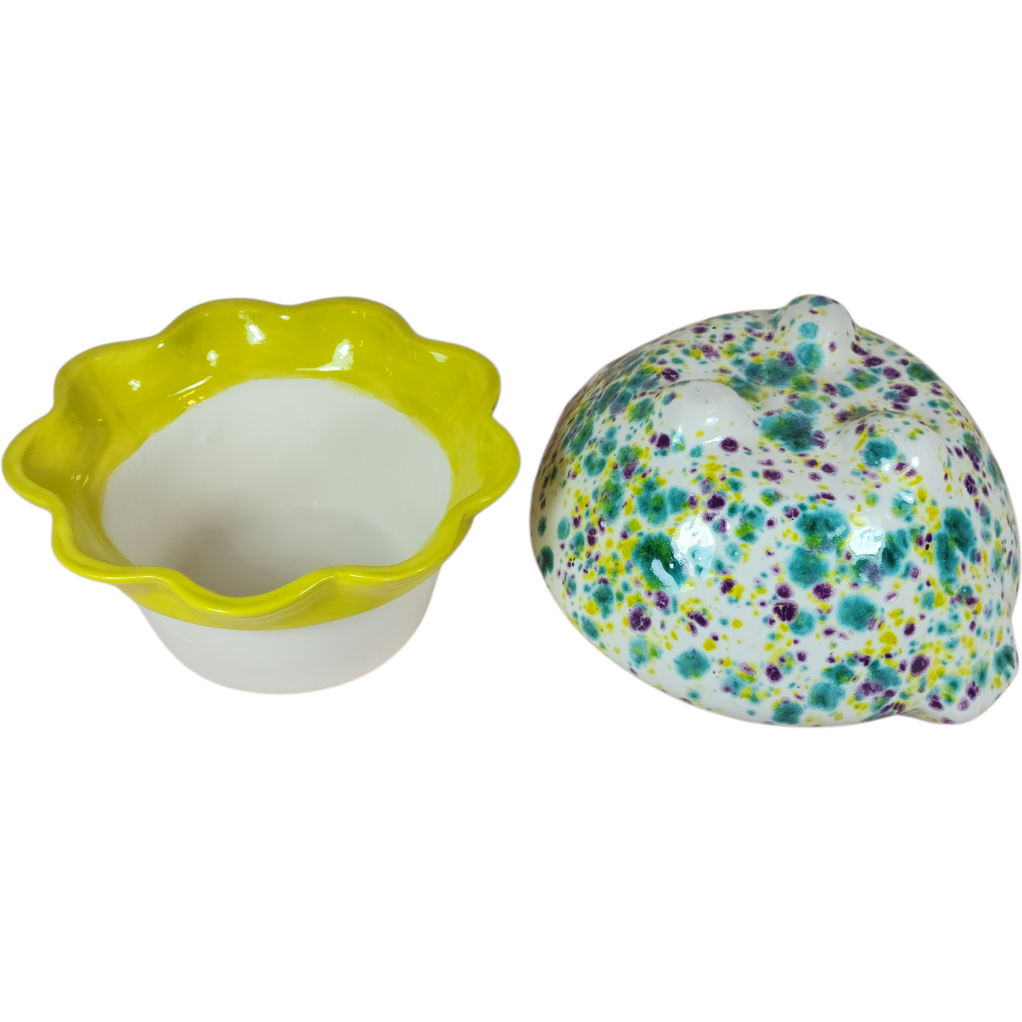 Medium Ceramic Violet Pot - Assorted Colors