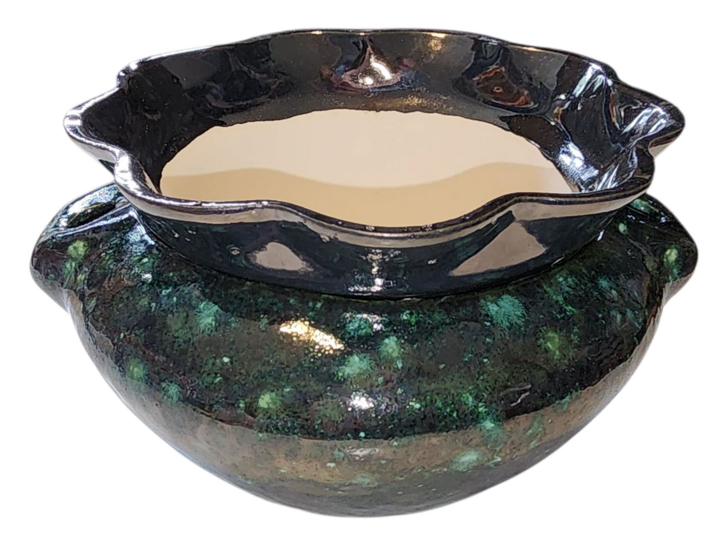 Medium Ceramic Violet Pot - Assorted Colors