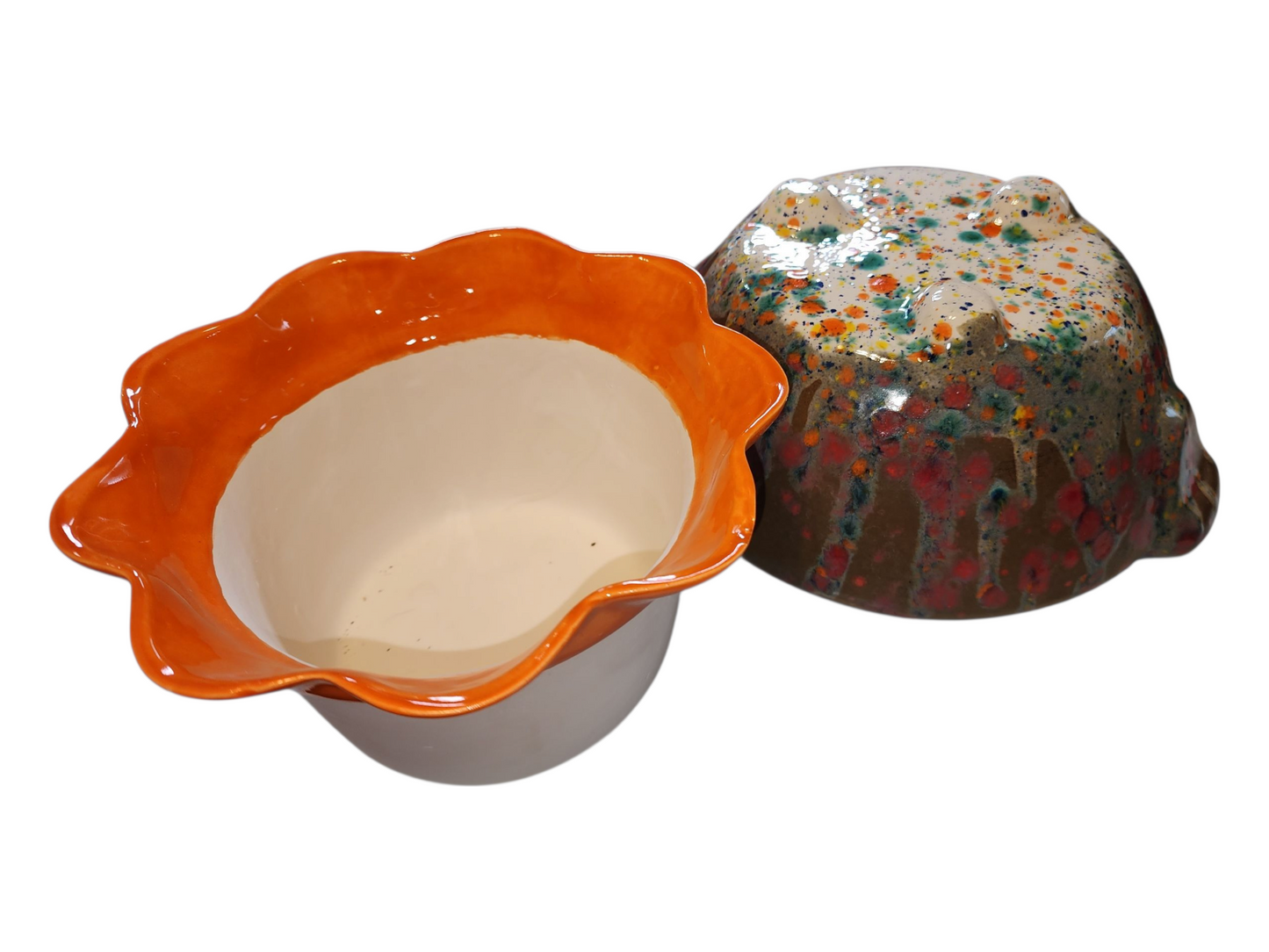 Large Ceramic Violet Pot - Assorted Colors