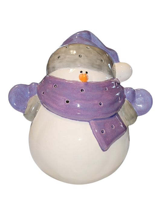 Ceramic Decoration, Snowman - Lighted