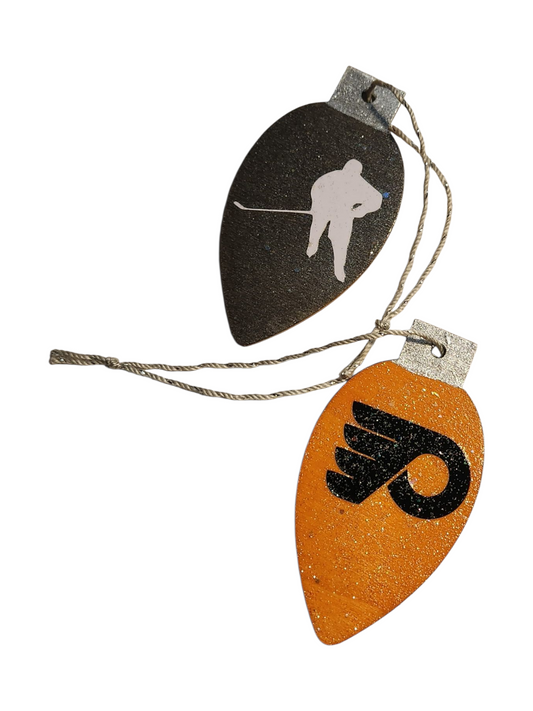 Hand-painted Wooden Christmas Ornament, Assorted Team Spirit