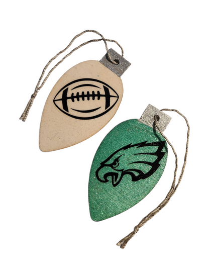 Hand-painted Wooden Christmas Ornament, Assorted Team Spirit