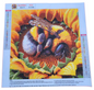 Finished Diamond Painting - Sleeping Bee in Sunflower