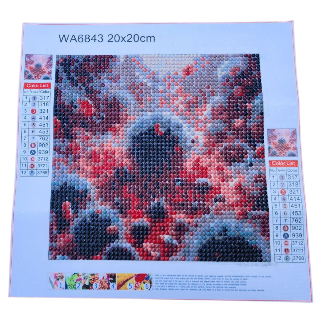 Finished Diamond Painting - Science, Red Blood Cells
