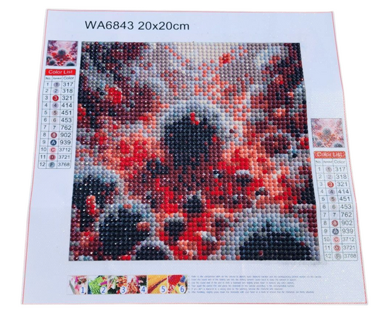 Finished Diamond Painting - Science, Red Blood Cells