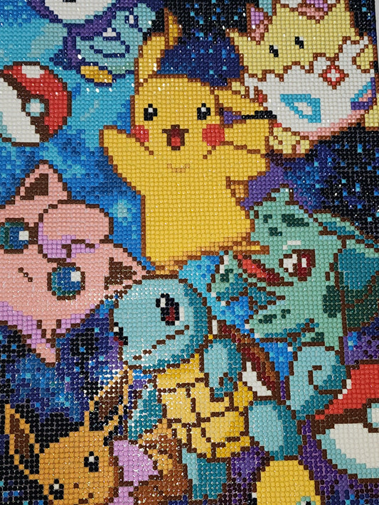 Finished Diamond Painting, Nintendo's Pokemon 1st Gen