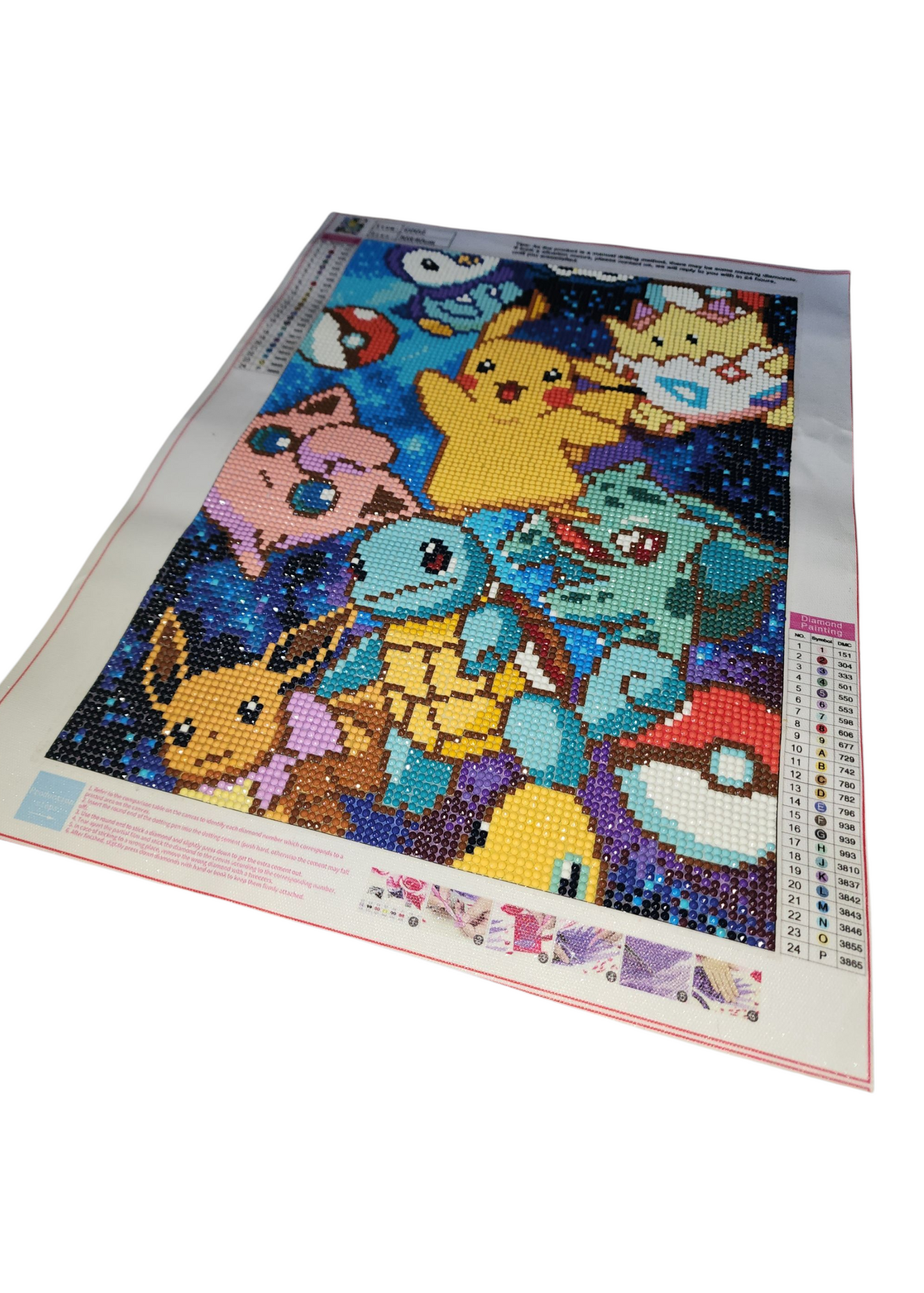 Finished Diamond Painting, Nintendo's Pokemon 1st Gen