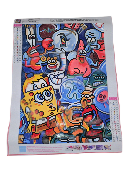 Finished Diamond Painting - Nickelodeon, Spongebob Characters