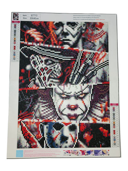 Finished Diamond Painting - Horror, OG Slashers & Killers