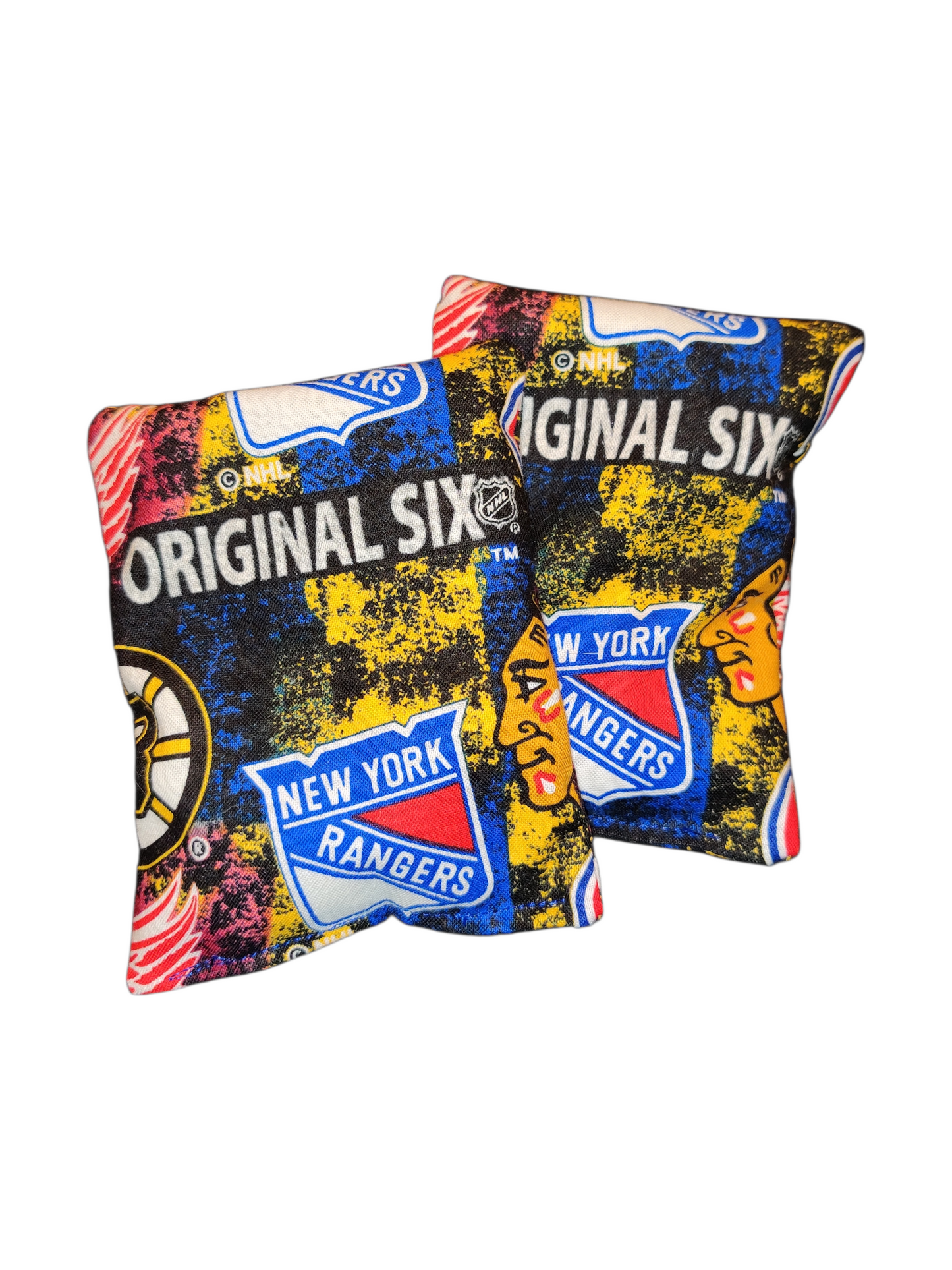 Handcrafted Rice-Filled Hand Warmers - Large Pair, Team Prints