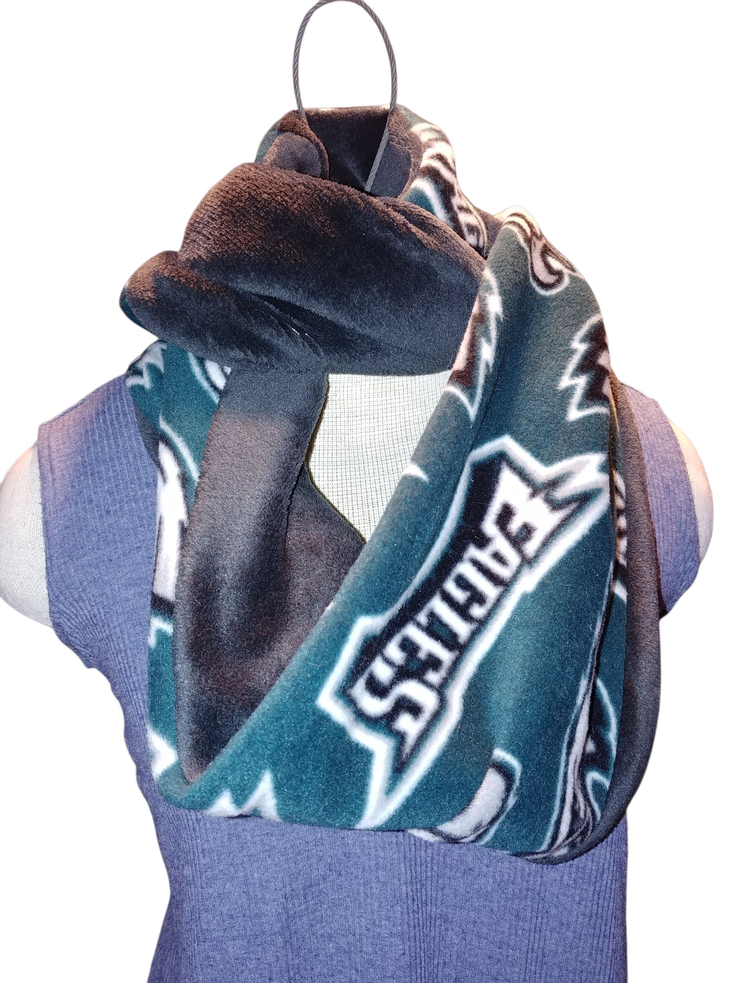 Handcrafted Infinity Scarf – Licensed NFL Fabric, Assorted Teams