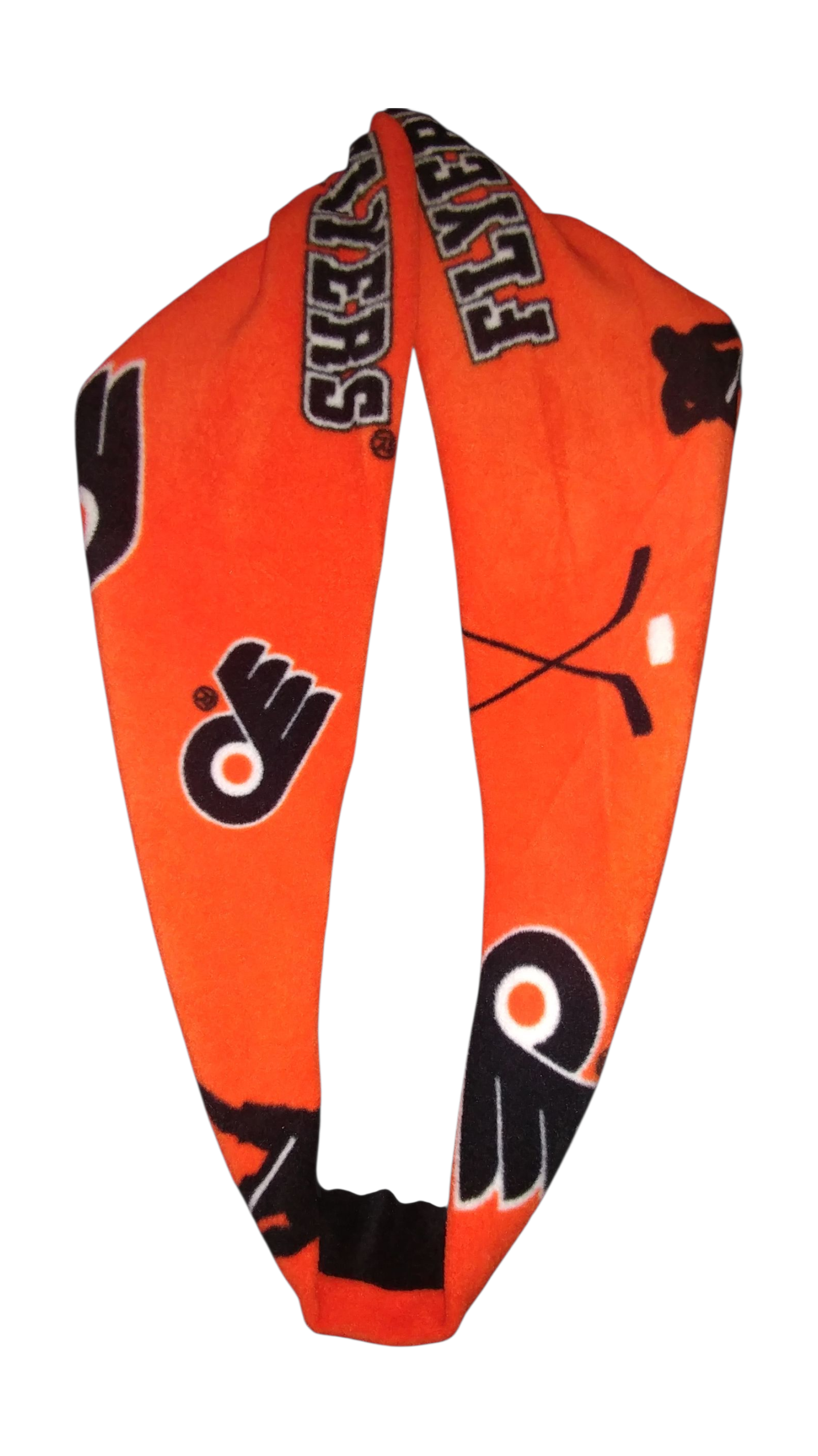 Handmade Infinity Scarf – Licensed Philadelphia Flyers Team Spirit