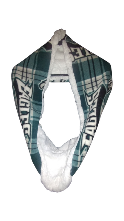 Handmade Infinity Scarf – Licensed Philadelphia Eagles Team Spirit