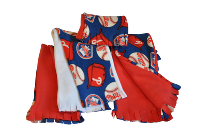 Handmade Fleece Scarf – Simple Fringe, Assorted Licensed Sports Teams