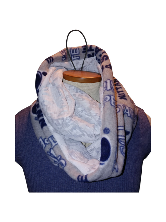 Handmade Infinity Scarf – Licensed Penn State Team Spirit