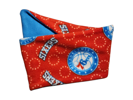 Handmade Infinity Scarf – Licensed Philadelphia 76ers Team Spirit
