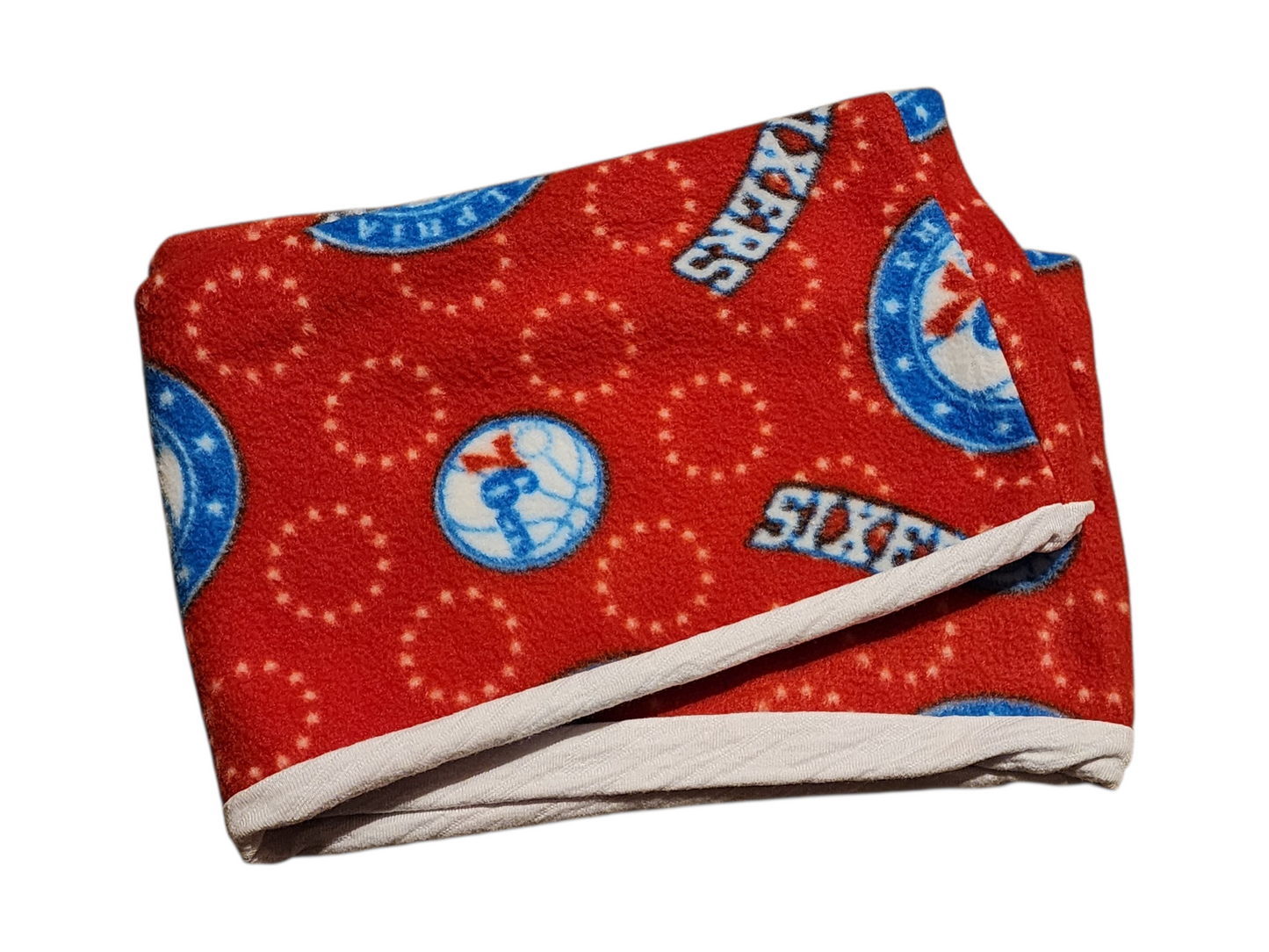 Handmade Infinity Scarf – Licensed Philadelphia 76ers Team Spirit