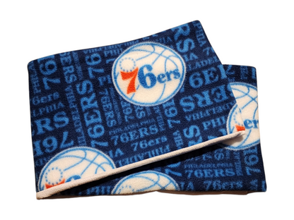 Handmade Infinity Scarf – Licensed Philadelphia 76ers Team Spirit