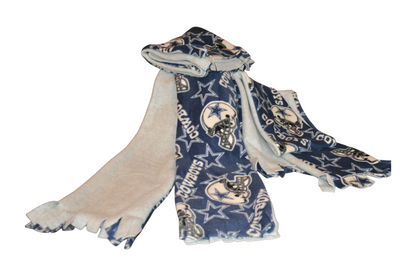 Handmade Fleece Scarf – Simple Fringe, Assorted Licensed Sports Teams