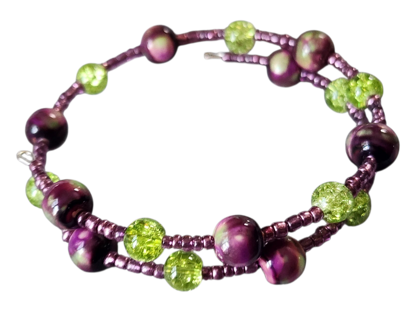 Handmade Memory Wire Bracelet, Assorted Designs