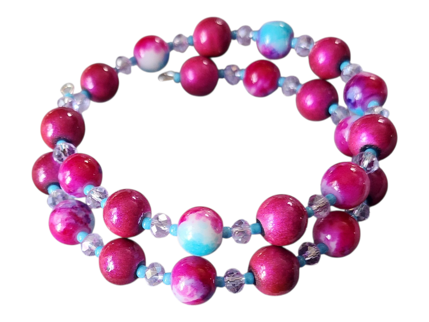 Handmade Memory Wire Bracelet, Assorted Designs