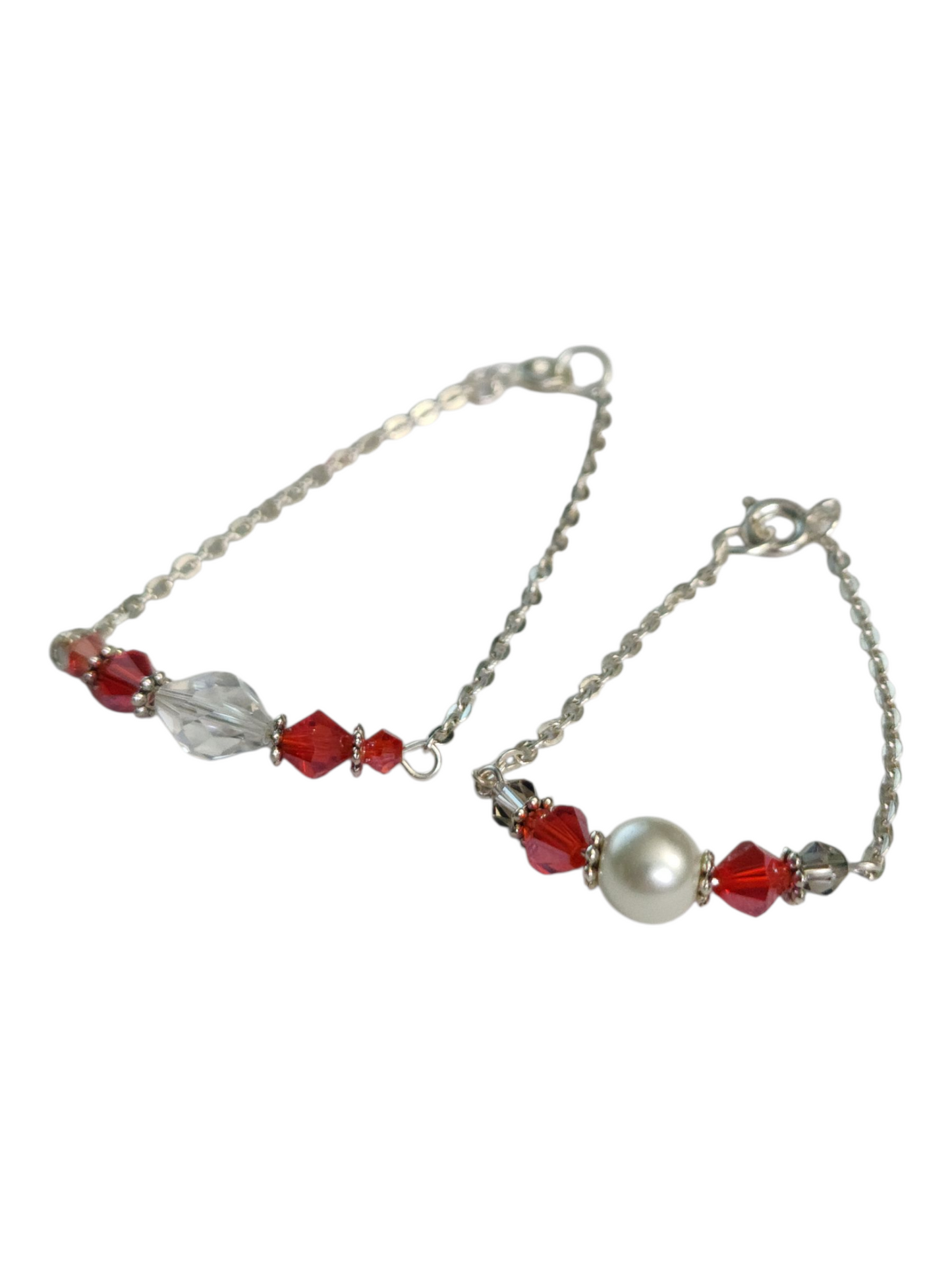 Delicate Crystal & Chain Bracelet, Assorted Colors
